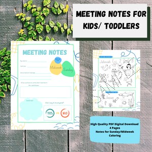 JW Kids/Toddler Meeting Notes