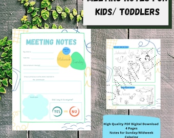 JW Kids/Toddler Meeting Notes