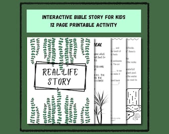 Interactive Bible Story for Kids | Fill-In Story Activity | Imagine Life in Paradise Printable | 12 Page Faith Activity