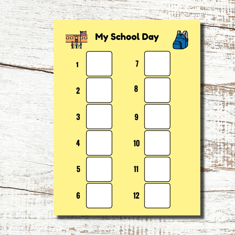 School Schedule Printable School Schedule Printable School - Etsy