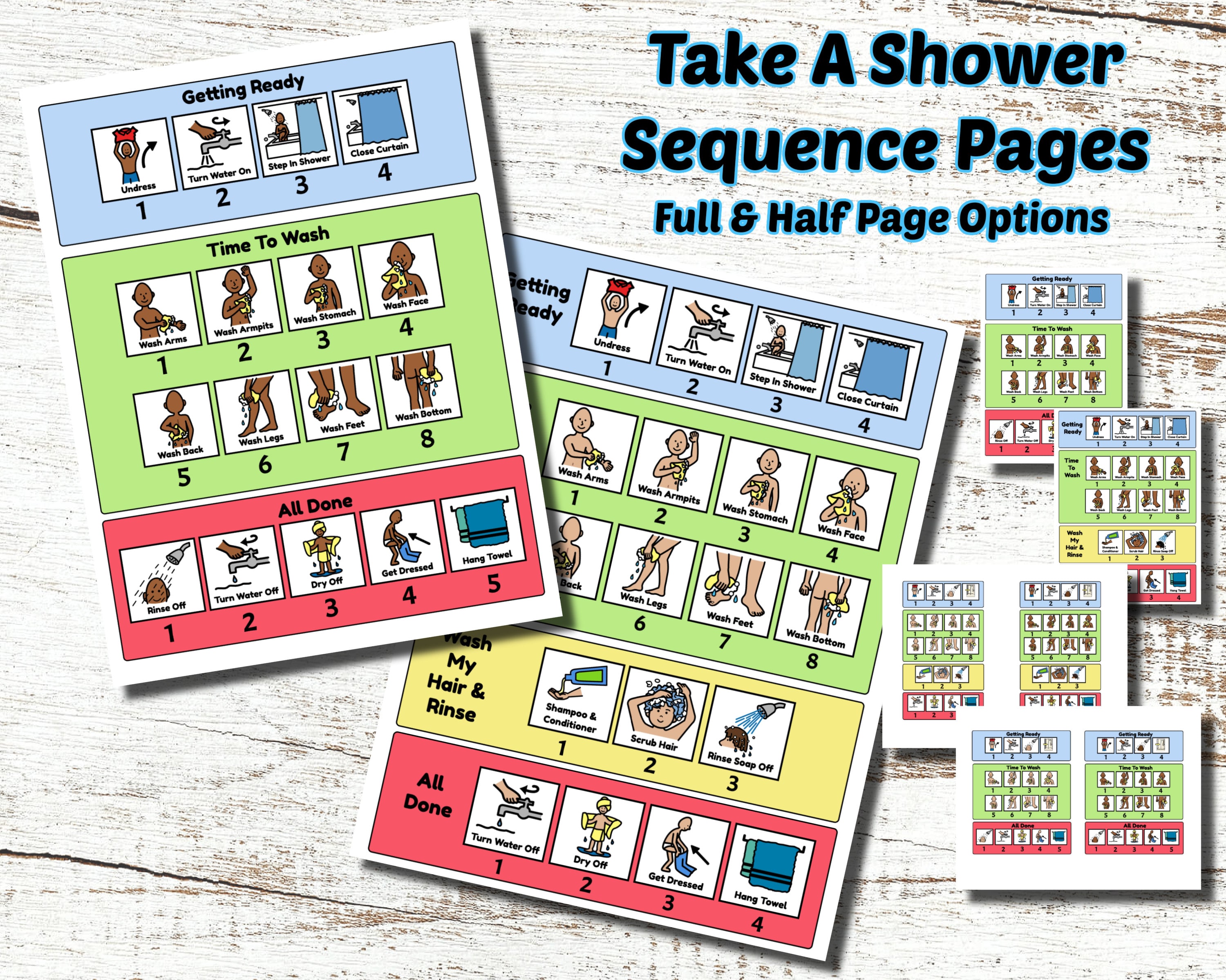 Self-care Printable Sequences, Self-care Routine, Self-care Schedules ...