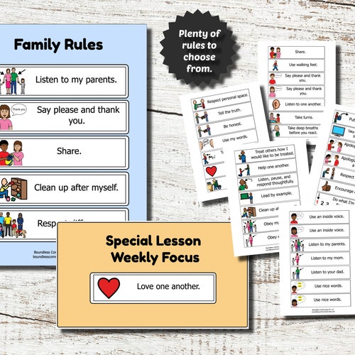 Kids Visual Schedule Daily Routine Activity Cards and Chore | Etsy