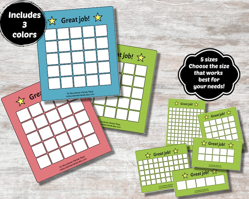 reward charts printable reward chart printable sticker etsy