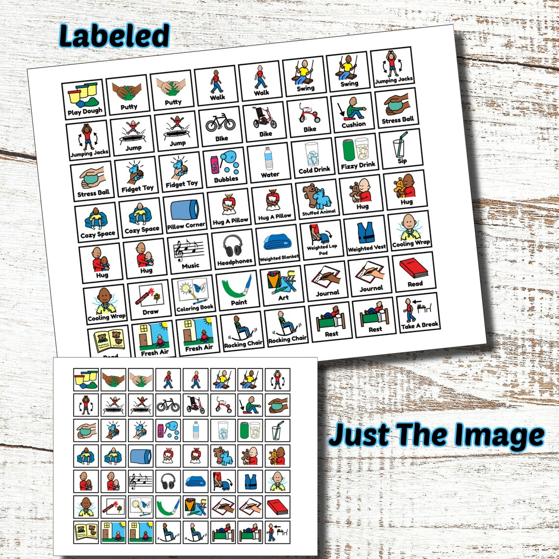 Tools for Self-regulation Zones of Regulation Sensory Diet - Etsy