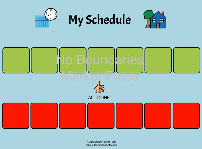 Daily Schedule Printable Schedule Boardmaker Schedule Etsy