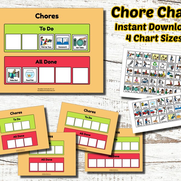 Chore Chart Child Etsy Singapore chore-chart-child-etsy-singapore
