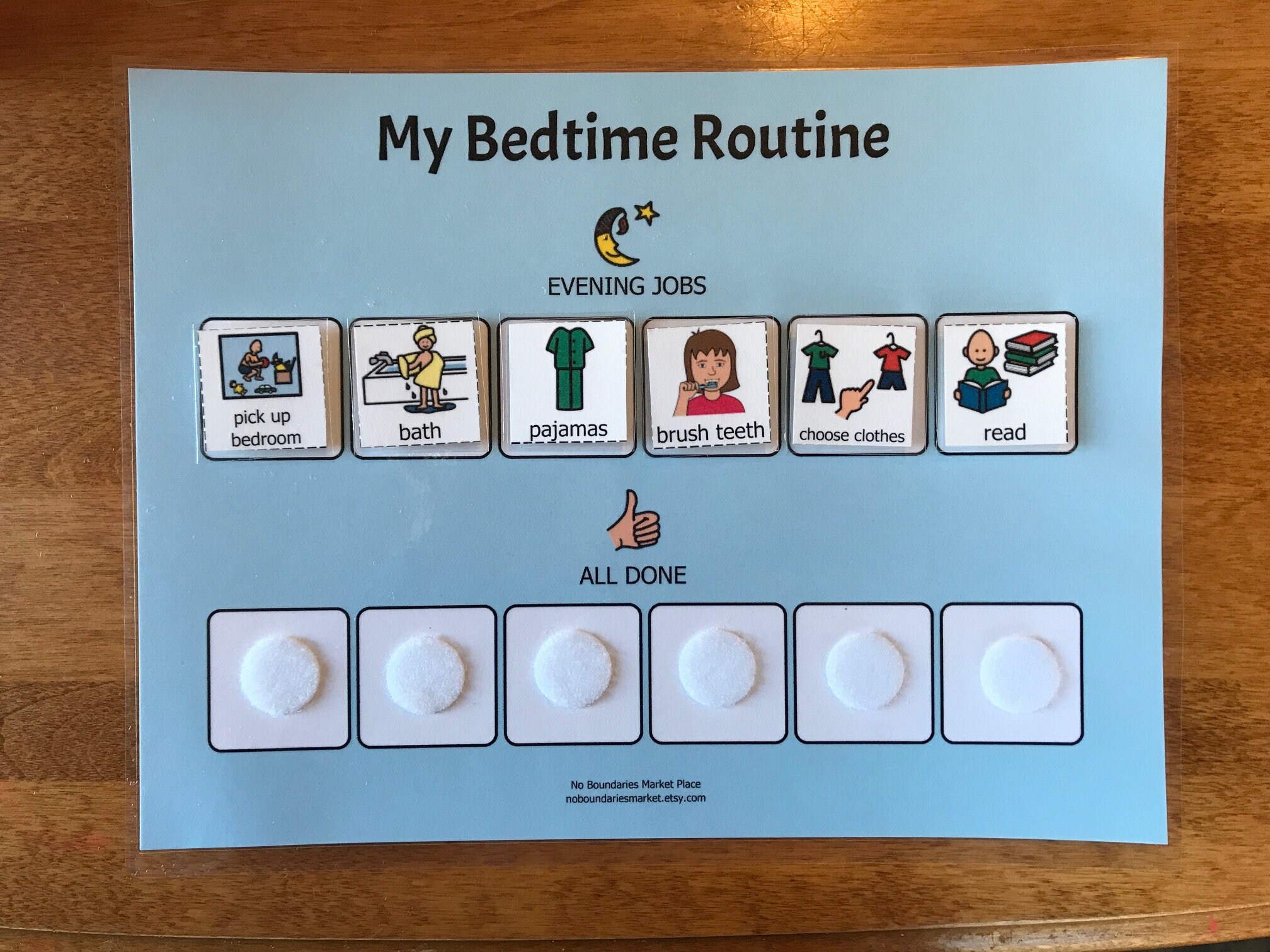 Bedtime Routine Bedtime Schedule Bedtime Visual Bedtime Etsy