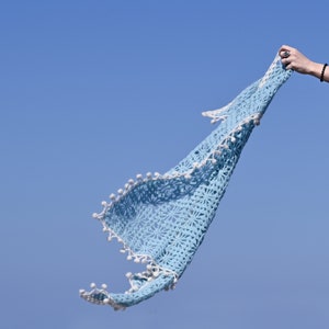 PATTERN ONLY - Flowercloud Shawl Crochet Pattern - granny stitch - geometric shapes - heirloom