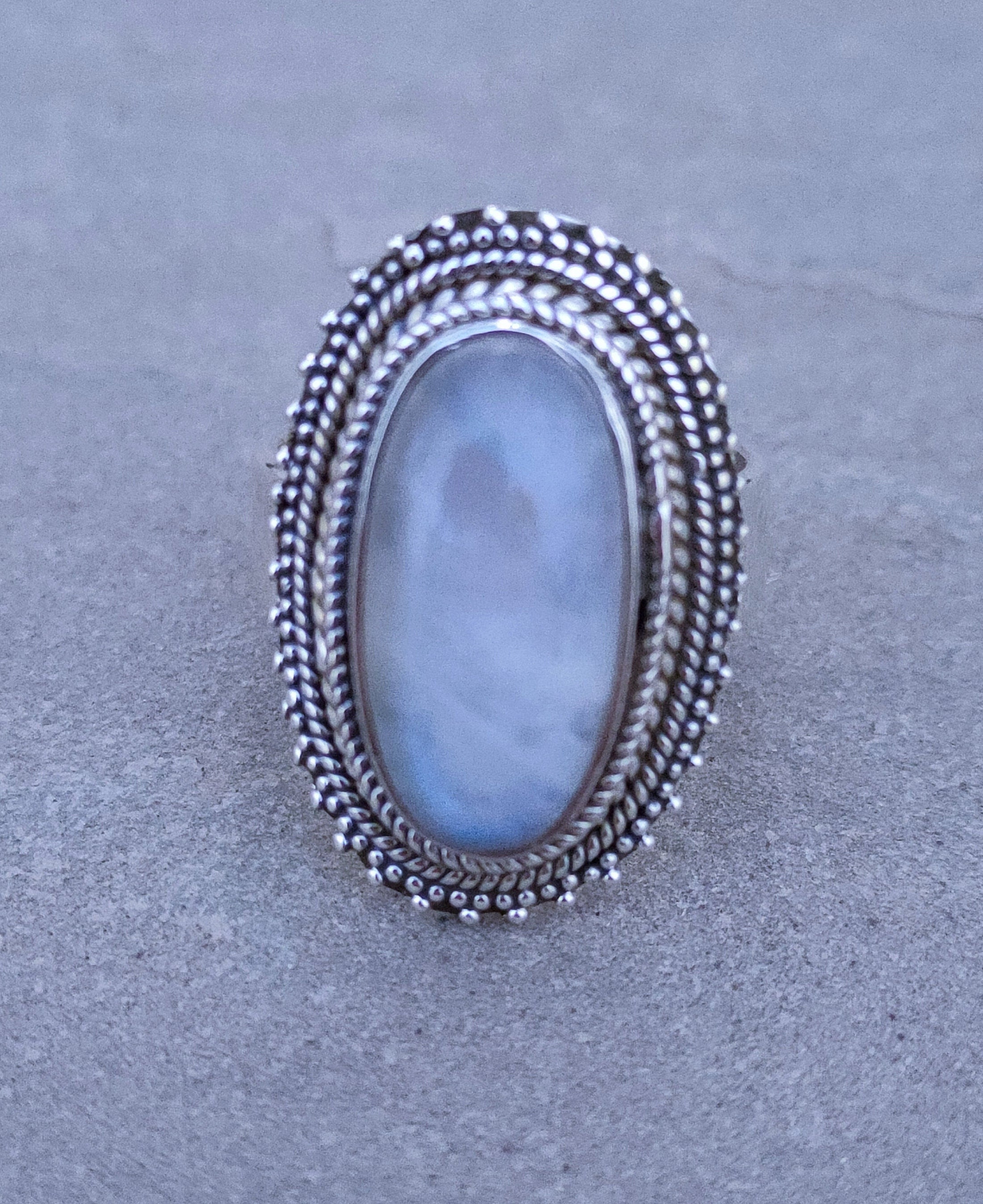 Moonstone Ring 92.5% Silver Ring Wide Band Ring Rainbow - Etsy