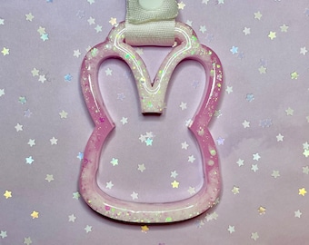 Usagi Bunny Custom Resin Tsurikawa Glittery JDM Car Handle Ring