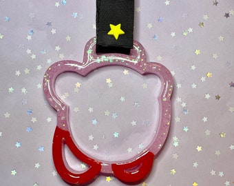 Kirby Custom Resin Tsurikawa Glittery JDM Car Handle Ring