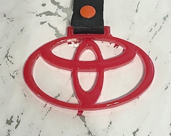 Toyota Car Logo Custom Resin Tsurikawa Glittery JDM Car Handle Accessory Ring