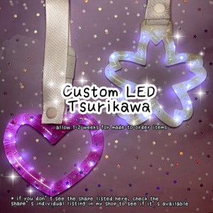 La resina personalizada Tsurikawa Glittery LED enciende el accesorio personalizado de la manija del coche JDM