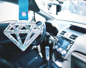 Diamond Jewel Custom Resin Tsurikawa Glittery JDM Car Handle Ring