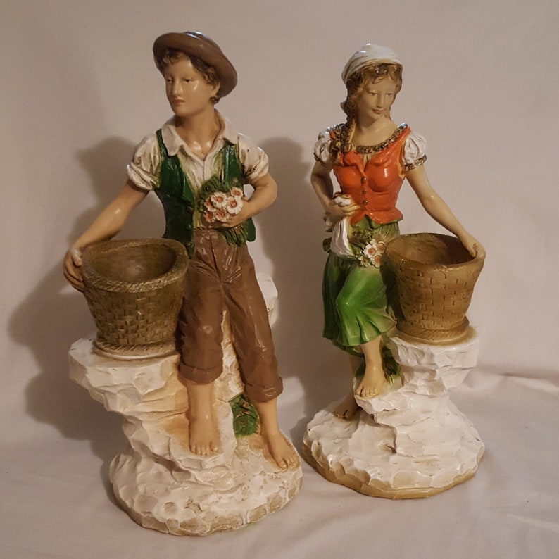 Vtg. 1975 Set 14 Universal Statuary Corp. Man Woman Etsy