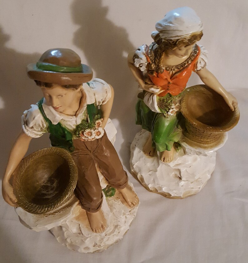 Vtg. 1975 Set 14 Universal Statuary Corp. Man Woman Etsy