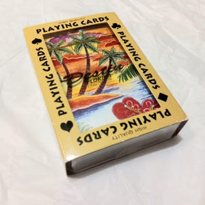 Jeu de cartes vintage Destin Florida non ouvert dans sa boîte d'origine. sceau intact