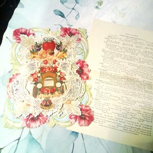 Porta tarjetas con relieve del Día de San Valentín del Hotel Eastman Hot Springs, Arkansas, menú de 1915