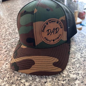 custom camo hat snap back