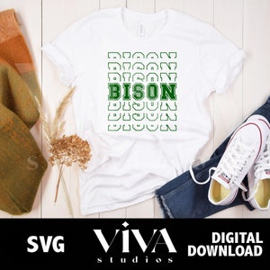 Bison Echo SVG | Game Day svg, Football svg, Football Mom, It's Game Day svg, Instant Download SVG File