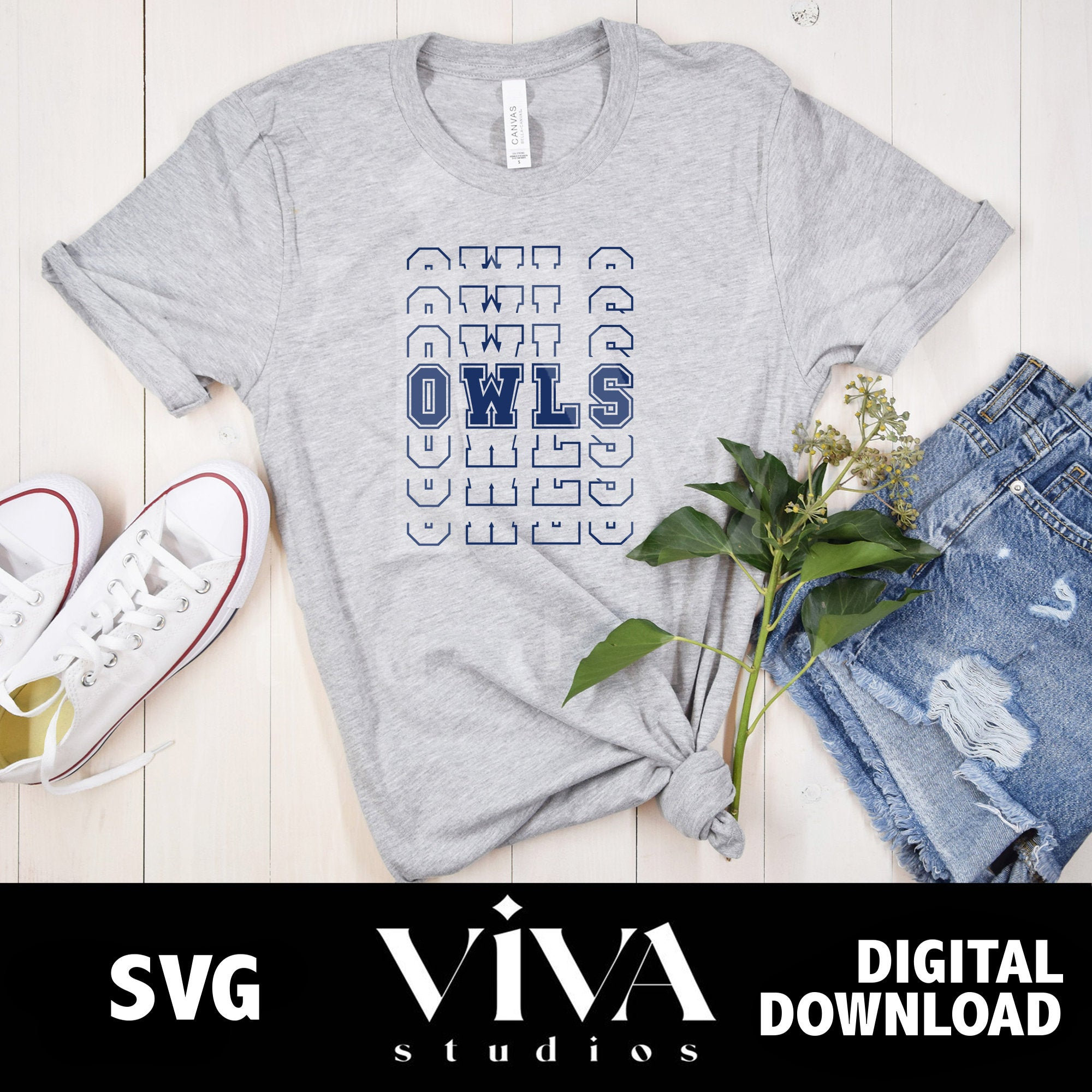 Owls Echo SVG | Game Day svg, Football svg, Football Mom, It's Game Day svg, Instant Download SV