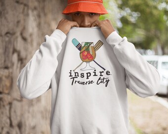 inspire Traverse City (Black Lettering) Unisex Sweatshirt
