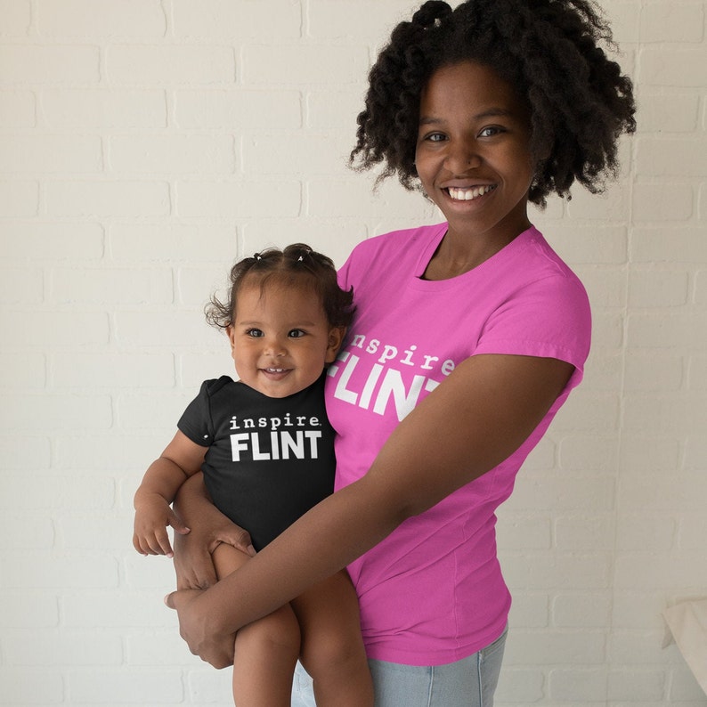 Cute Motivational Baby Gift inspire Flint Baby Bodysuit New Mom Gift Flint Michigan Shirt Baby Shower Gift Inspirational Gift