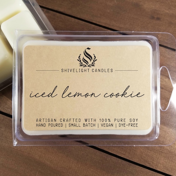ICED LEMON COOKIE | 3 oz Wax Melts | Lemon Dessert Wax Melt | Bakery Wax Melt | Bakery Scent | Lemon Scented Wax Melt | Lemon Cake Scent