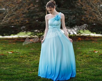 light blue multiway dress