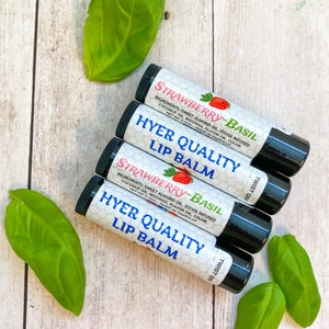 Strawberry Basil - Beeswax - Lip Balm