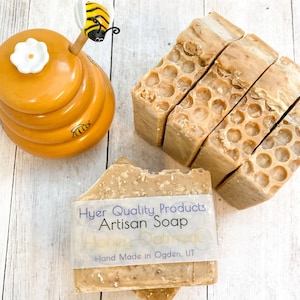 Honig-Haferflocken - Artisan - Kaltprozess-Seife