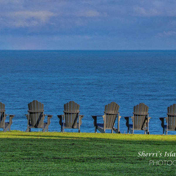 Chairs at the Cliffs of Princeville