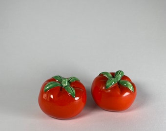 Vintage tomate sal y pimienta agitadores Reino Unido