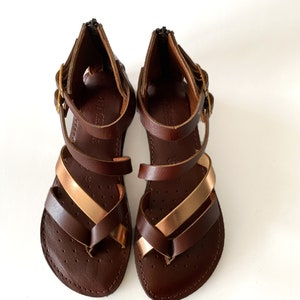 Women leather sandals, women comfortable sandals, summer sandals, ETSY sandals, Genuine Leather Women Sandals image 5