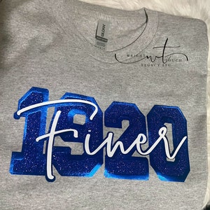 Zeta Phi Beta Finer 1920 Grey Tee