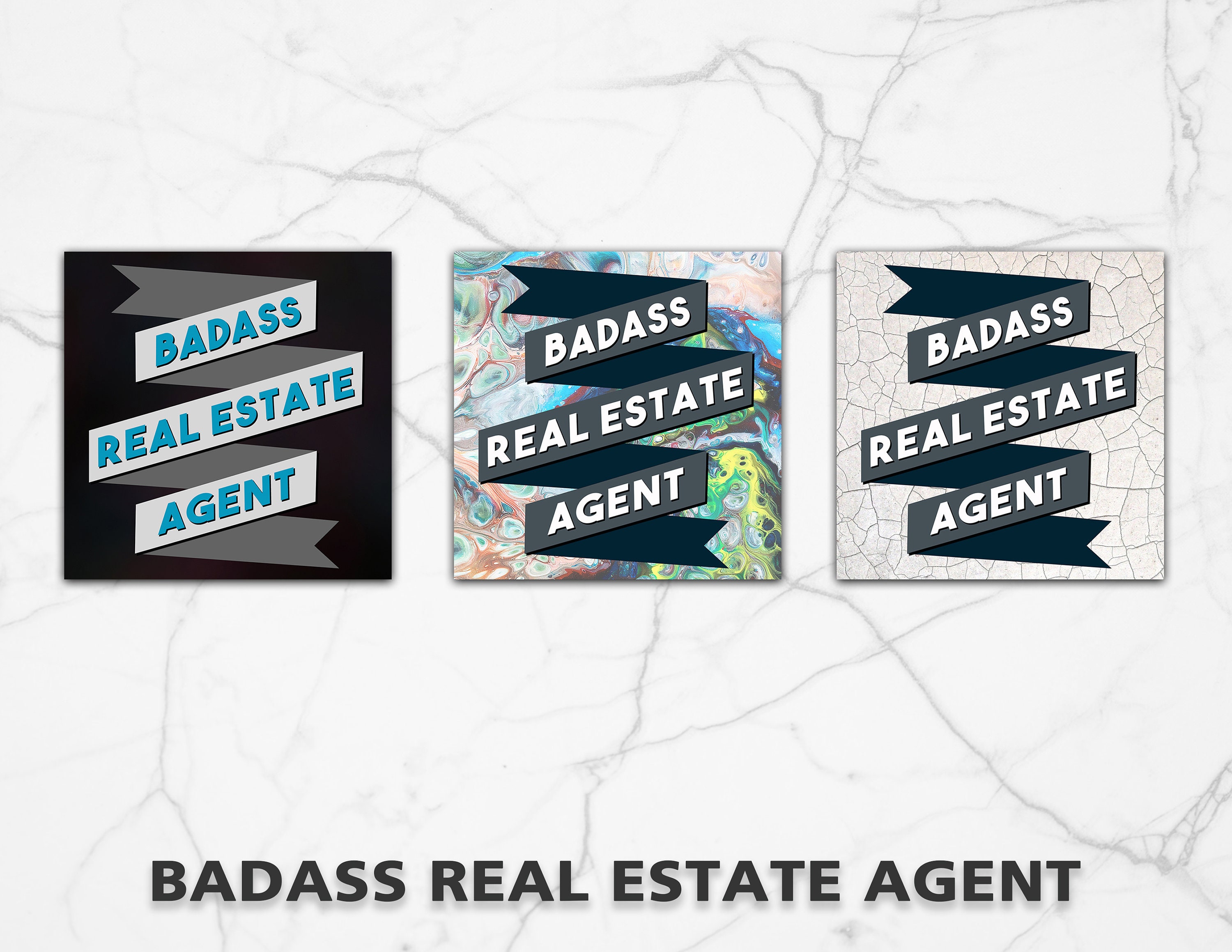 Badass Real Estate Agent Social Media Posts Etsy