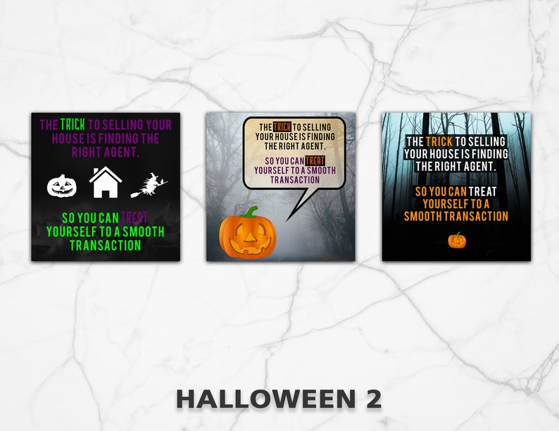 Halloween Real Estate Social Media Posts Etsy