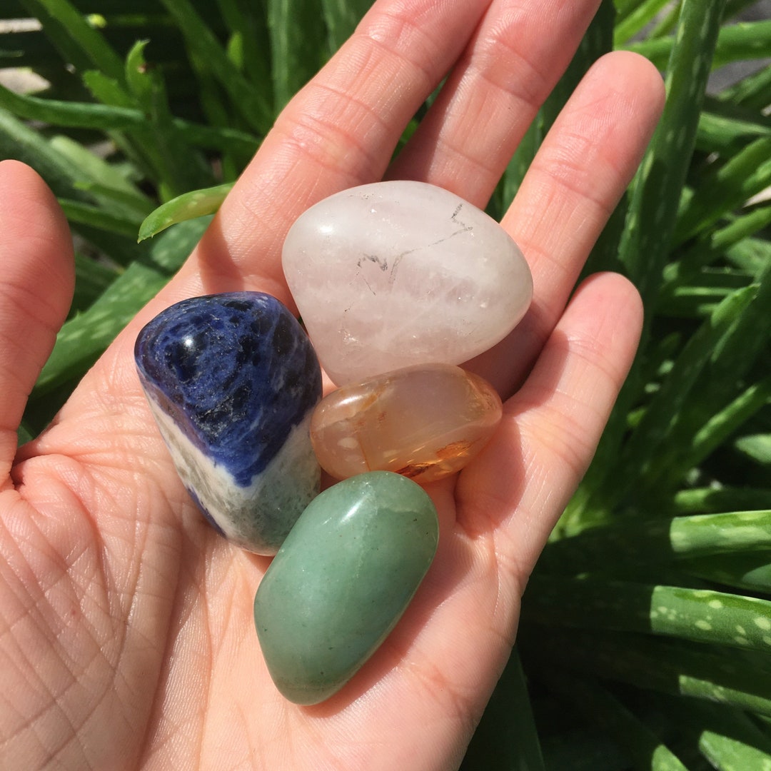 WEIGHT LOSS CRYSTAL Set, Healing Crystal Set, Raw Crystals and Tumbled