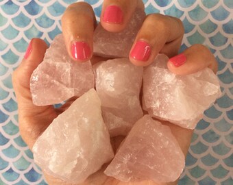 RAW ROSE QUARTZ - Rose Quartz Stone - Healing Crystals and Gemstones - Heart Chakra - Reiki Stones - Meditation - Love Crystal