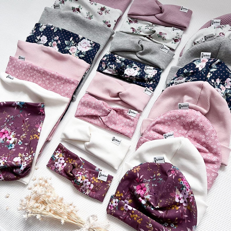 Loop Schal, Stirnband oder Beanie Mütze für Baby Kind und Mama von Sharlene Babymode Bild 3