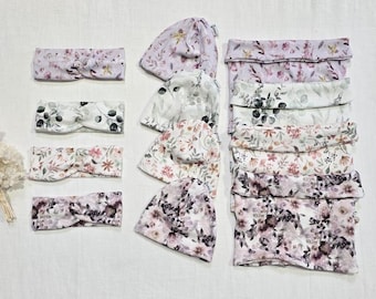 Ribjersey Loop Schal, Stirnband oder Beanie Mütze - für Baby Kind oder Mama von Sharlene Babymode