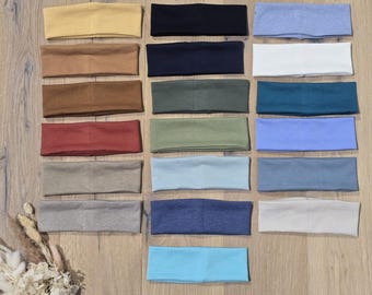 Stirnband OHNE Knoten - Uni - für Mama o. Kind auswählbar - von Sharlene Babymode Uni Farben schlicht