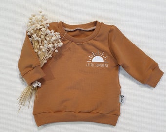 Caramel - Little Sunshine (Weiss) - Sweater Sweatshirt von Sharlene Babymode Handmade in Germany