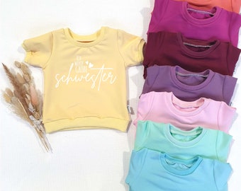 Shirt - Ich werde gr. Schwester (w) - Shirt - in 8 neuen Farben wählbar - Handmade, bedruckt, Pullover, Oberteil, Sweatshirt