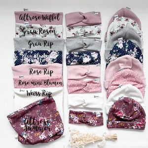 Loop Schal, Stirnband oder Beanie Mütze für Baby Kind und Mama von Sharlene Babymode Bild 1