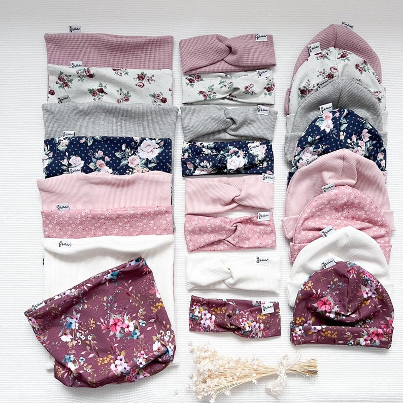 Loop scarf, headband or beanie hat for baby, child and mom from Sharlene Babymode image 2