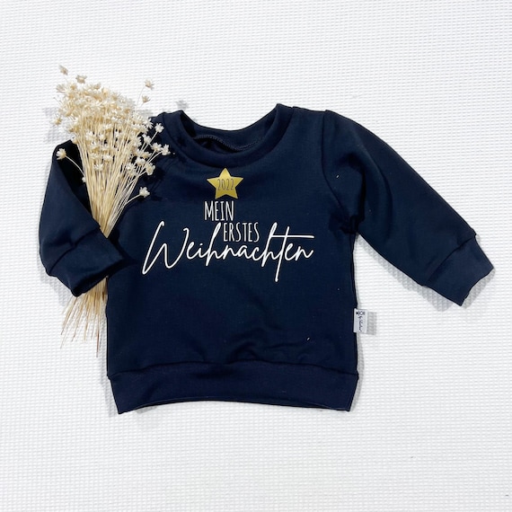 Navy Pullover Mein Weihnachten (W) Stern mit oder