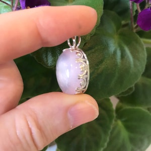 Star Rose Quartz gemstone pendant
