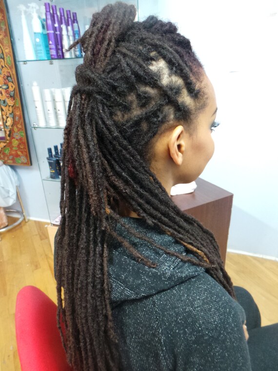 Natural Loc Extensions 20 100 Afro Kinky Human Hair Etsy