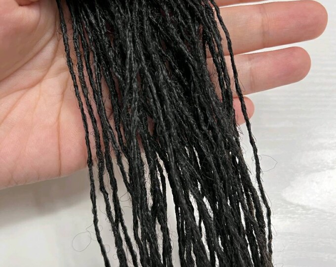 6" 8" 10" 12" 14" 16" 18" CUSTOM SISTERLOC EXTENSIONS - Custom Colors, Lengths & Sizes- 50 pieces  - Afro Kinky 100% Human Hair